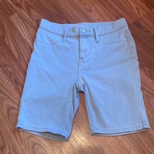 Nwot Girls Old navy mid length light blue stretch denim shorts girls size 14